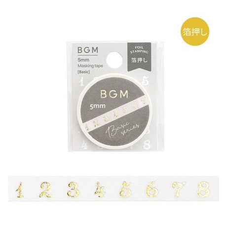 Masking Tape Foil Stamped Life Series 5mm / BGM - bungu