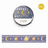 Masking Tape Foil Stamped Tile Art / BGM - bungu