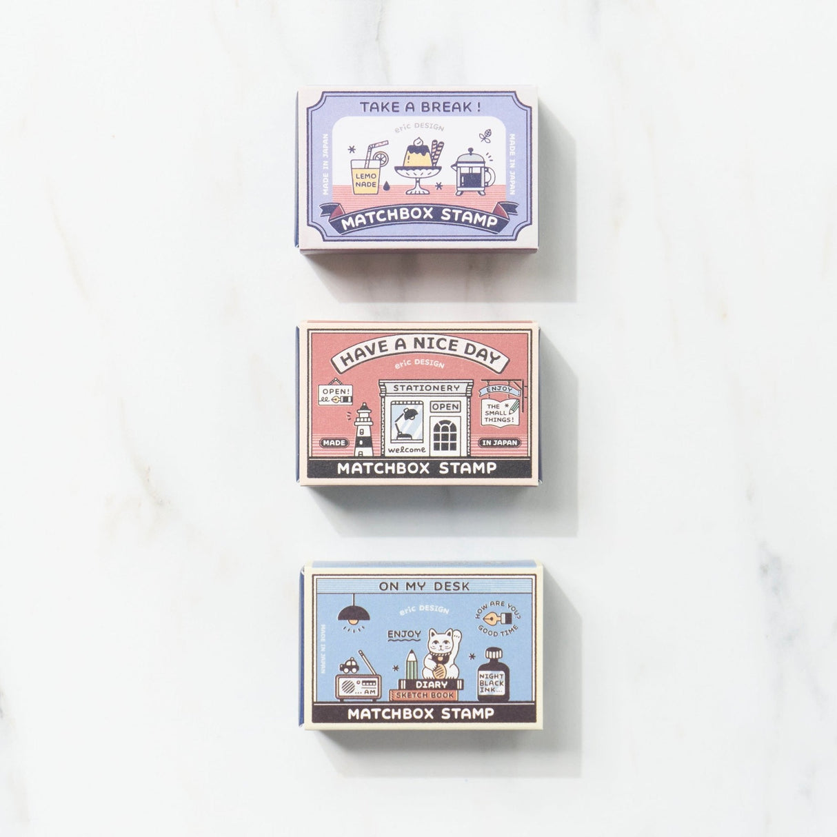 Match Box eric Collaboration Stamp Set / Sanby - bungu