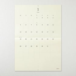 MD Bi - Fold Wall Calendar 2026 / Midori DESIGNPHIL - bungu