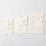 MD Diary Sticker 2027 Monthly Block / MD PRODUCT - bungu