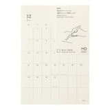 MD Diary Sticker 2027 Monthly Block / MD PRODUCT - bungu