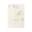 MD Diary Sticker 2027 Monthly Block / MD PRODUCT - bungu