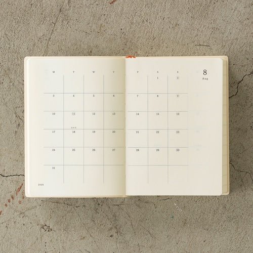 MD Notebook Diary 1 Day 1 Page 2026 / Midori DESIGNPHIL - bungu