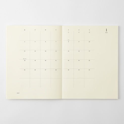 MD Notebook Diary Slim 2027 / MD PRODUCT - bungu