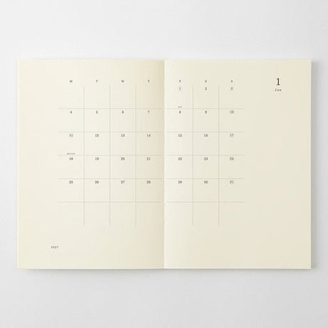 MD Notebook Diary Slim 2027 / MD PRODUCT - bungu