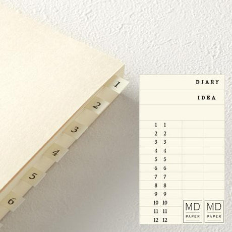 MD Notebook Journal A5 1 Day 1 Page / Midori DESIGNPHIL - bungu