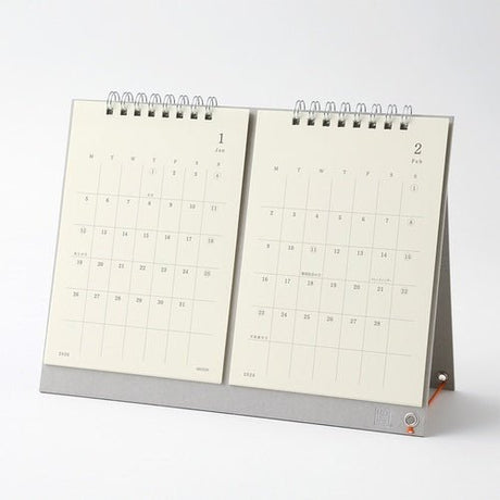 MD Twin Monthly Desk Calendar 2026 / Midori DESIGNPHIL - bungu