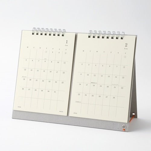 MD Twin Monthly Desk Calendar 2026 / Midori DESIGNPHIL - bungu