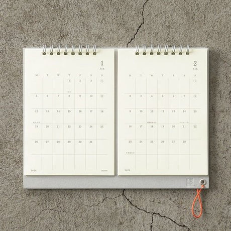 MD Twin Monthly Desk Calendar 2026 / Midori DESIGNPHIL - bungu