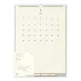MD Wall Calendar with Pencil / Midori DESIGNPHIL - bungu