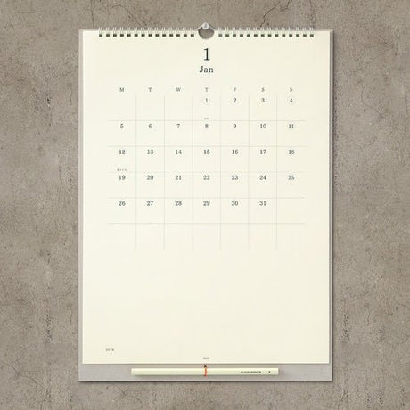 MD Wall Calendar with Pencil / Midori DESIGNPHIL - bungu