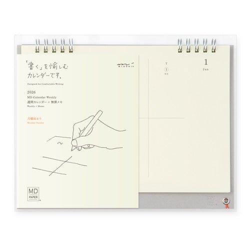 MD Weekly Desk Calendar 2026 / Midori DESIGNPHIL - bungu