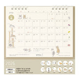 Medium Ring Desk Calendar 2026 / MIDORI - bungu