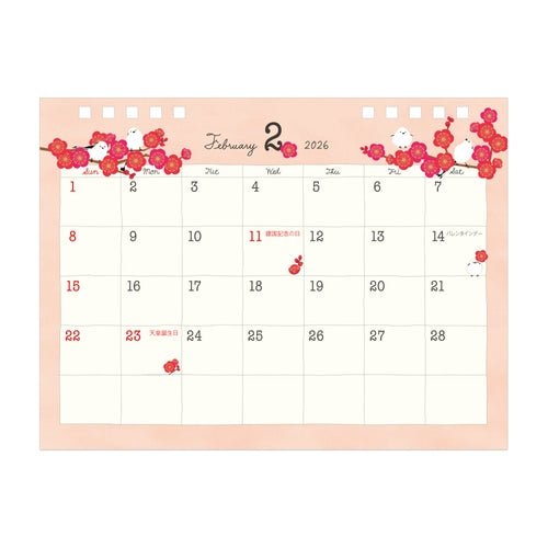 Medium Ring Desk Calendar 2026 / MIDORI - bungu