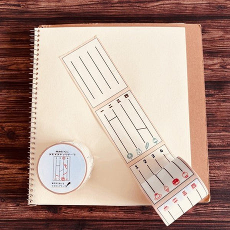Memo Masking Tape Retro Series / Kinokosya - bungu