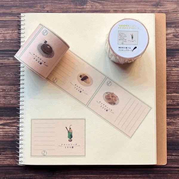 Memo Masking Tape Retro Series / Kinokosya - bungu