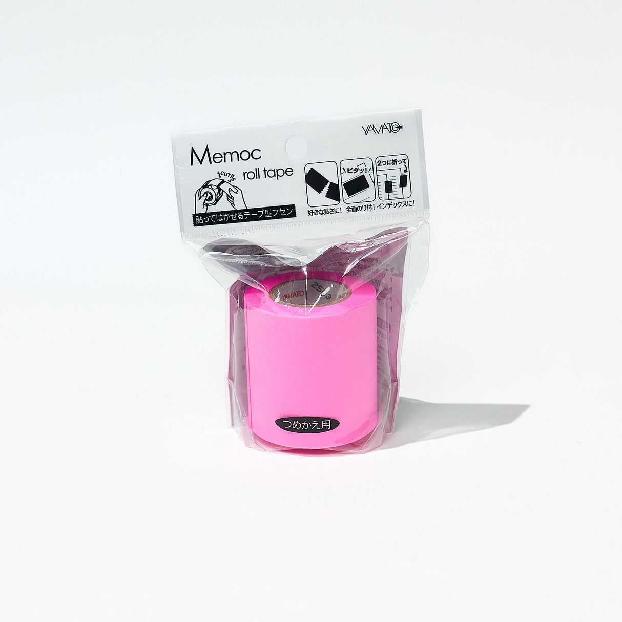 Memoc Roll Sticky Note Fluorescent Color 50mm / Yamato - bungu