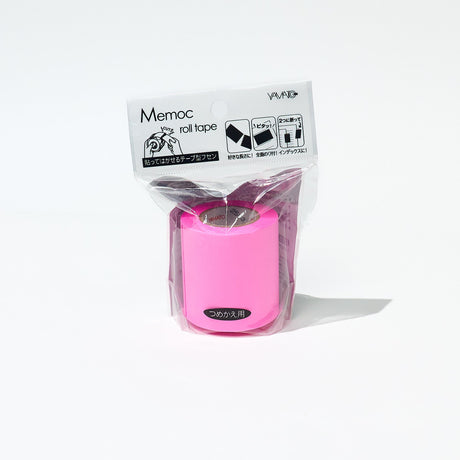 Memoc Roll Sticky Note Fluorescent Color 50mm / Yamato - bungu