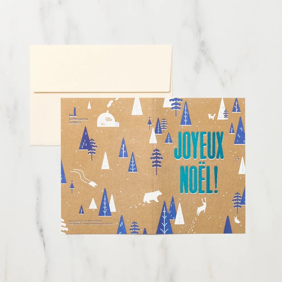 Merry Mail: French Christmas Card Set - bungu