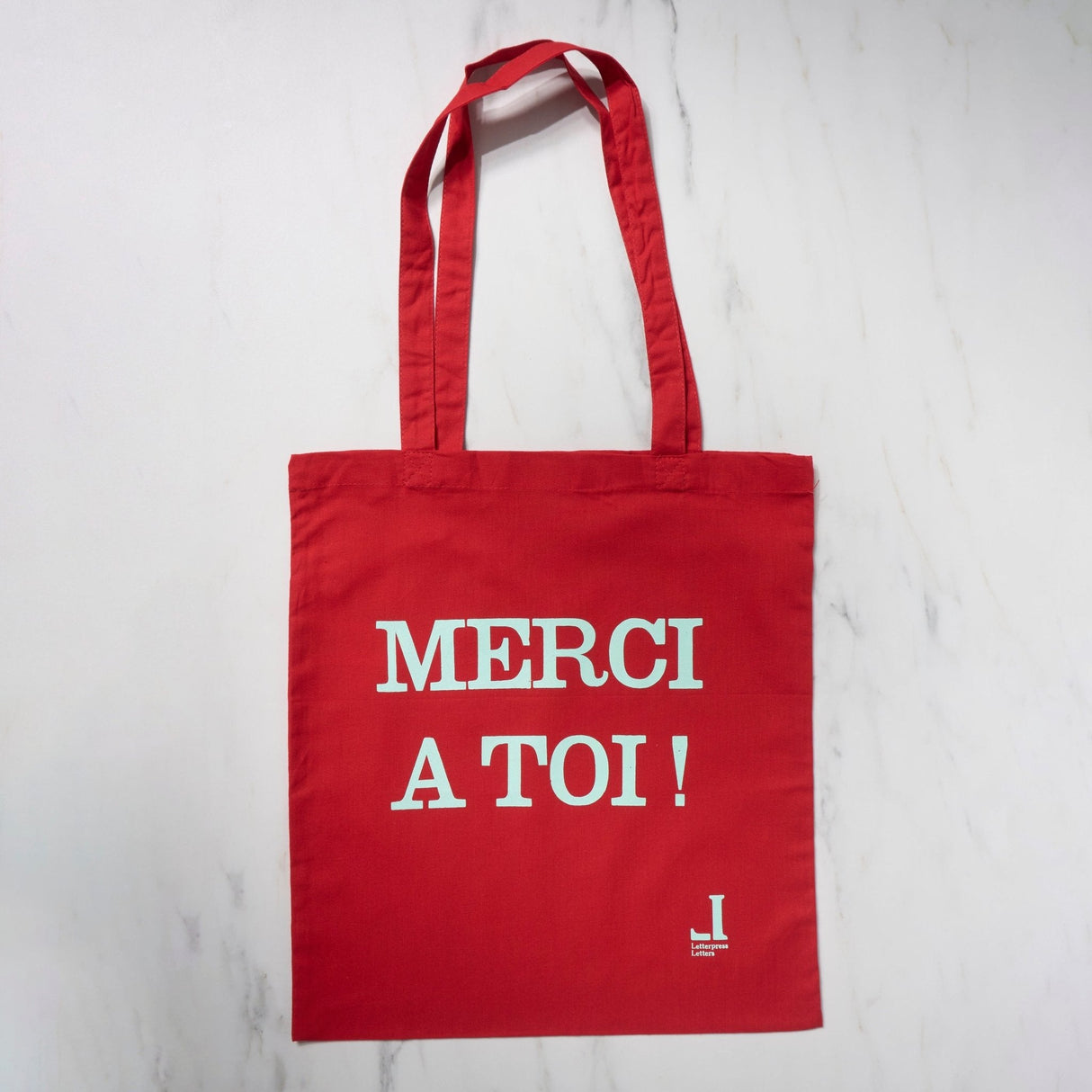 Message Tote Bag / Letterpress Letters - bungu