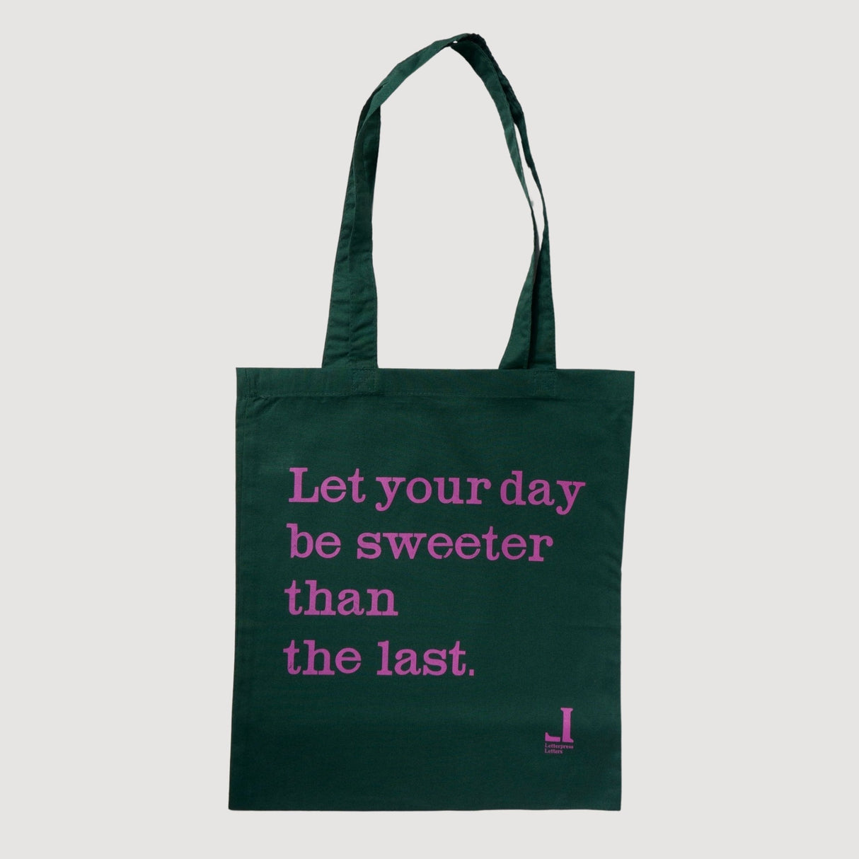 Message Tote Bag / Letterpress Letters - bungu
