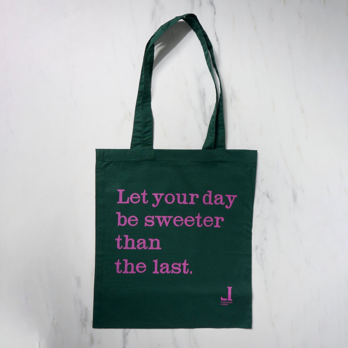 Message Tote Bag / Letterpress Letters - bungu