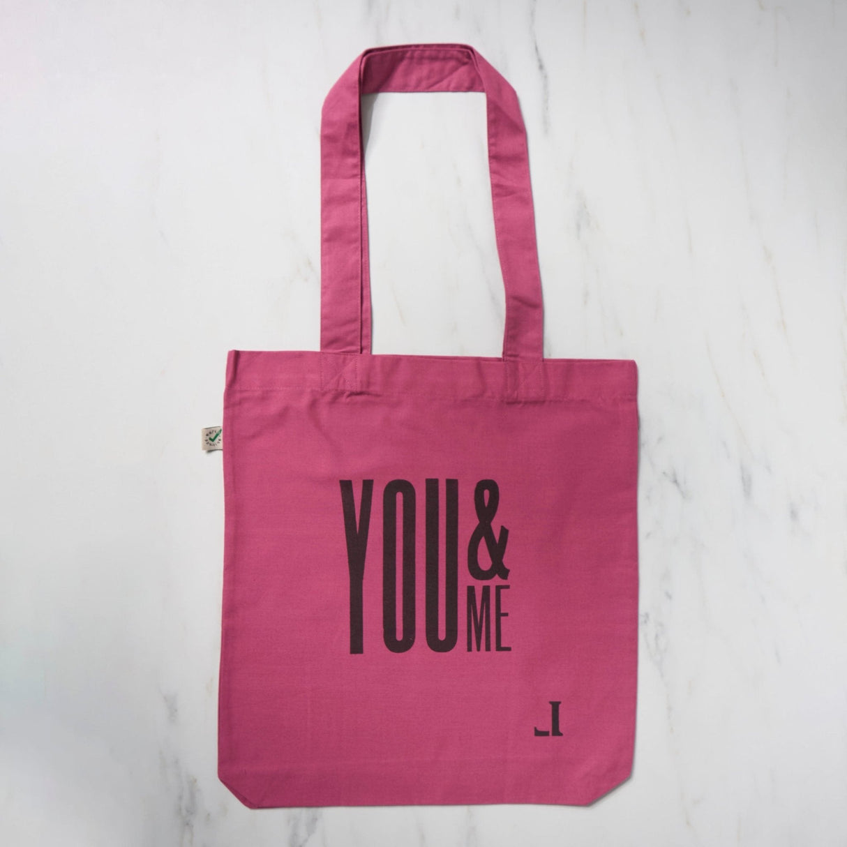 Message Tote Bag with Gusset / Letterpress Letters - bungu