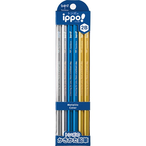ippo! Kakita Writing Wooden Pencil Metallic / Tombow