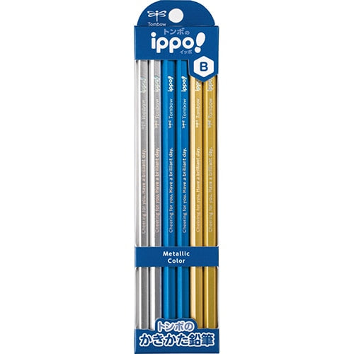 ippo! Kakita Writing Wooden Pencil Metallic / Tombow