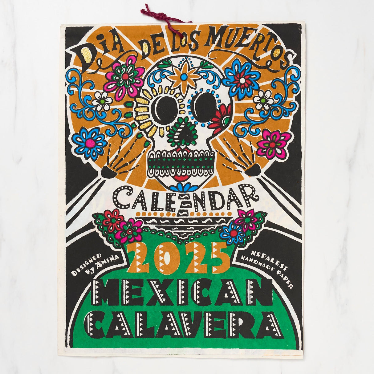 Mexican Calavera Calendar 2025 Designed by Amina / Amina Collection Co., Ltd. - bungu