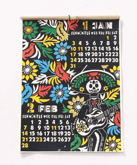 Mexican Calavera Wall Calendar 2027 / Amina Collection Co., Ltd. - bungu
