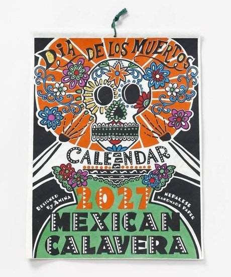 Mexican Calavera Wall Calendar 2027 / Amina Collection Co., Ltd. - bungu
