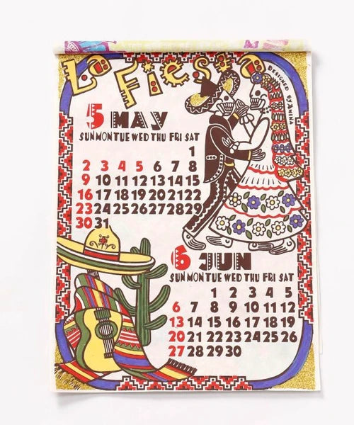 Mexican Calavera Wall Calendar 2027 / Amina Collection Co., Ltd.