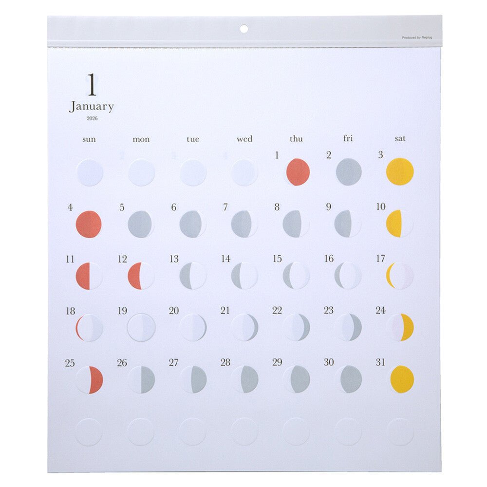 Michiru Moon Phase Wall Calendar 2027 / Replug - bungu