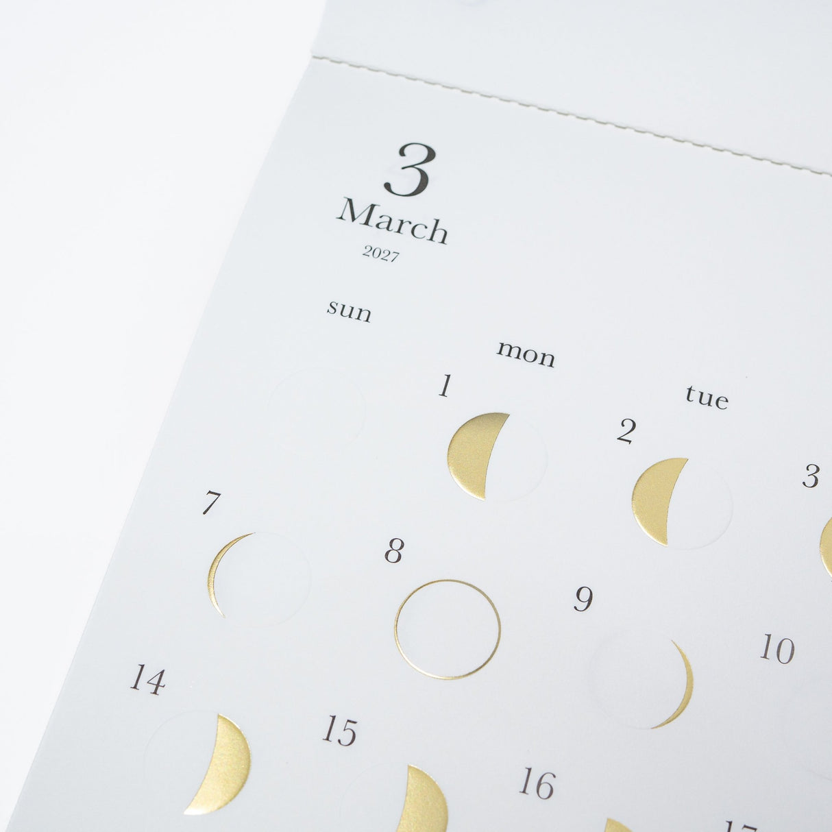 Michiru Moon Phase Wall Calendar 2027 / Replug - bungu
