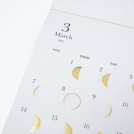 Michiru Moon Phase Wall Calendar 2027 / Replug - bungu