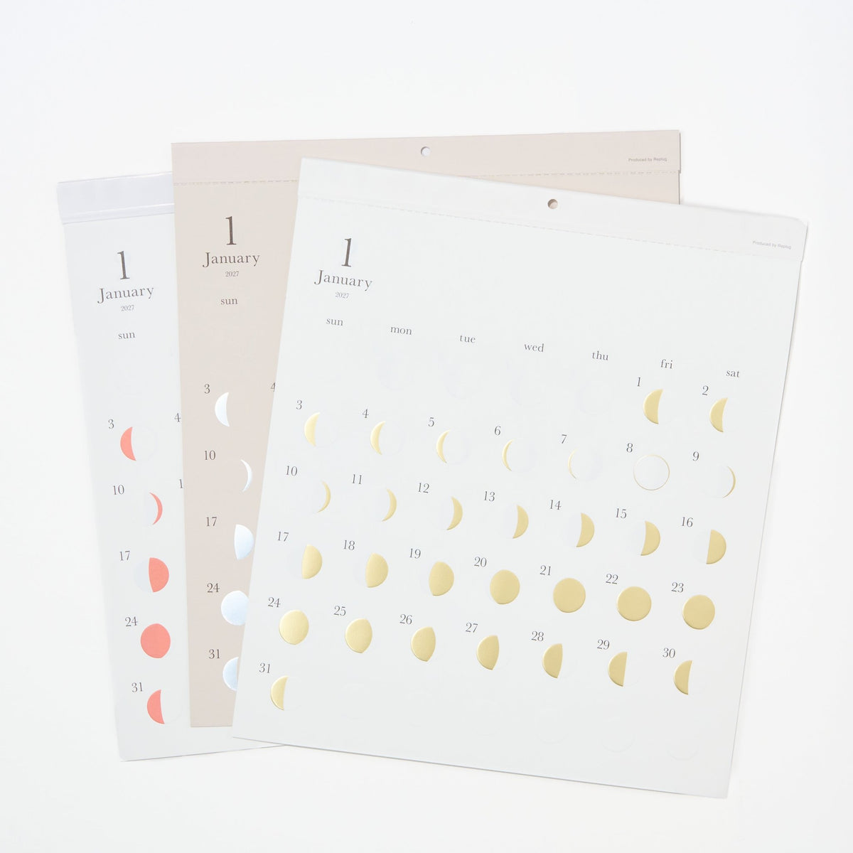Michiru Moon Phase Wall Calendar 2027 / Replug - bungu