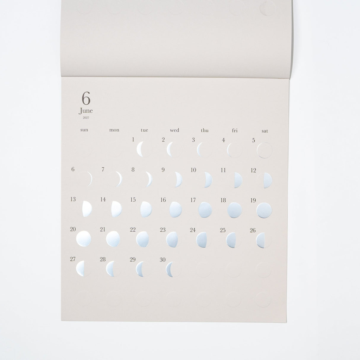Michiru Moon Phase Wall Calendar 2027 / Replug - bungu