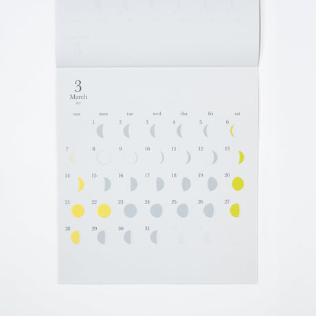 Michiru Moon Phase Wall Calendar 2027 / Replug - bungu