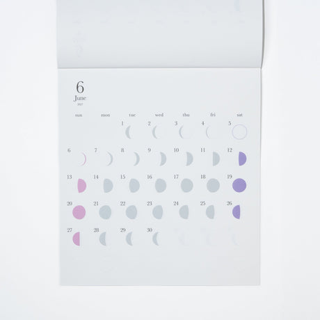 Michiru Moon Phase Wall Calendar 2027 / Replug - bungu