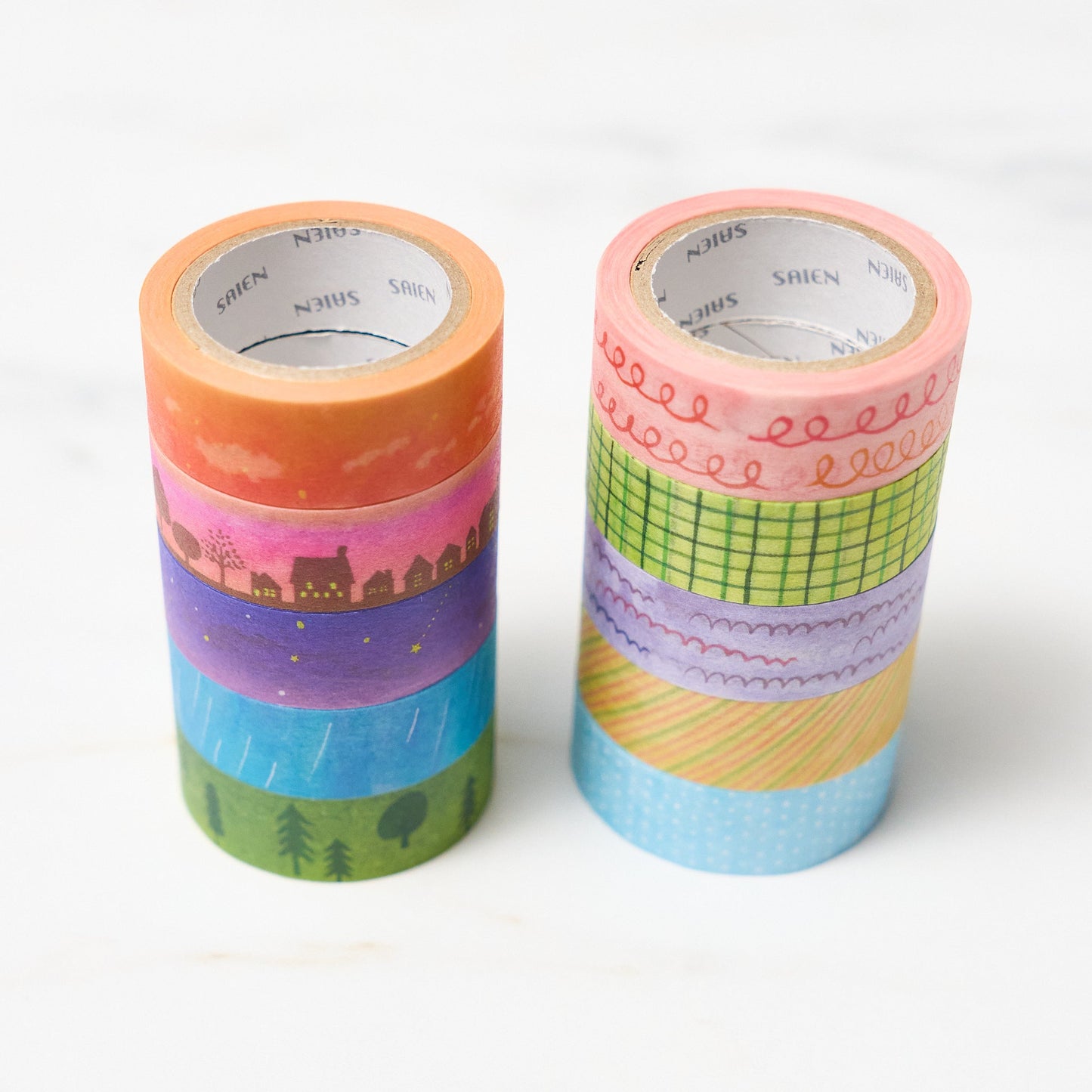 Miki Tamura Chigiri - e 5 - Color Set Masking Tape / SAIEN - bungu