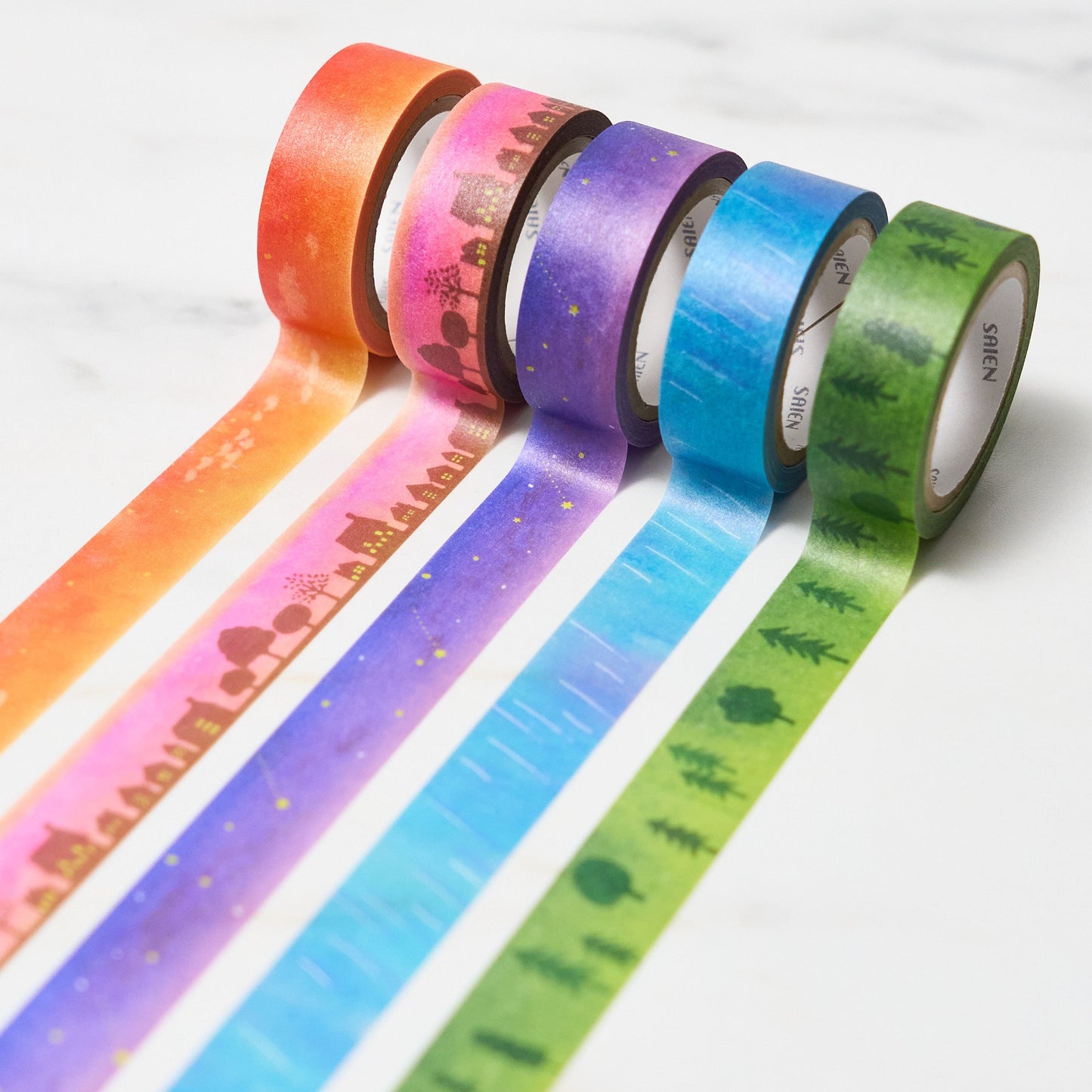 Miki Tamura Chigiri - e 5 - Color Set Masking Tape / SAIEN - bungu