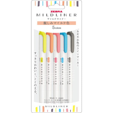 Mildliner Highlighter Set / Zebra - bungu