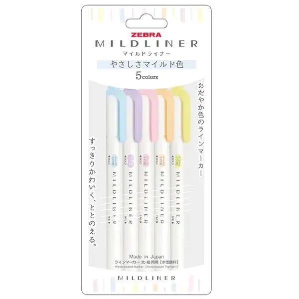 Mildliner Highlighter Set / Zebra - bungu