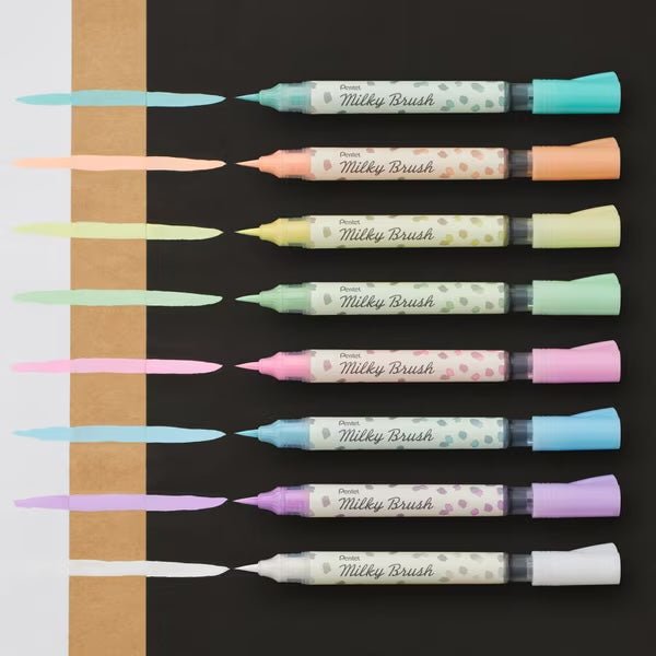 Milky Brush 8 Color Set / Pentel - bungu