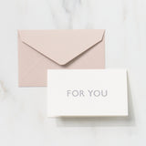 Mini 1 Word Greeting Cards / Letterpress Letters - bungu