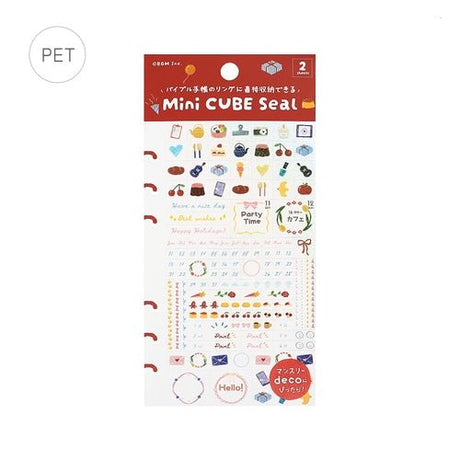 Mini Cube Sticker Sheet / BGM - bungu