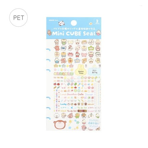 Mini Cube Sticker Sheet / BGM - bungu