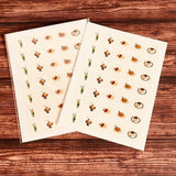Mini Round Retro Sticker Set / Kinokosya - bungu
